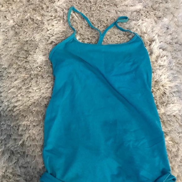 Lululemon Tank Top. Teal. Size 4 straps Racerback - Picture 2 of 3